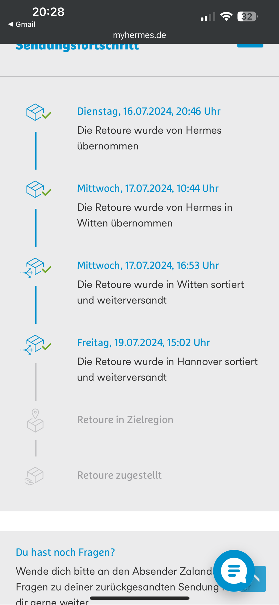 Wie lange dauert es, eine Retoure zurückzuschicken? (Alltag, Rücksendung)