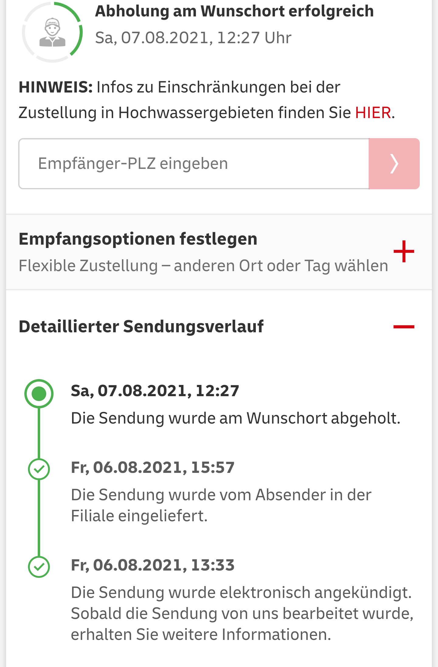 Wie lange dauert es noch ungefähr bis ich mein Paket erhalte? (Kleidung, Versand, DHL) Wie lange dauert es noch ungefähr bis ich mein Paket erhalte? (Kleidung, Versand, DHL)