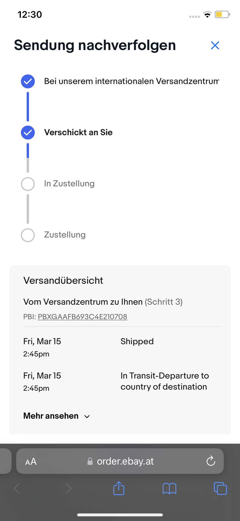 Wie lange dauert Paket nachdem es geshipped wurde? (Post, Versand