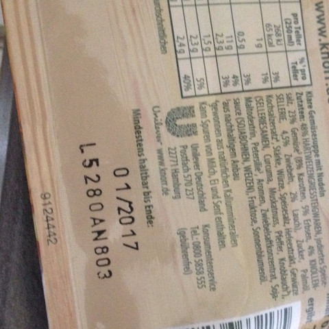 Wie lange hält die suppe noch und kann ich sie noch essen - (Suppe, Ablaufdatum)