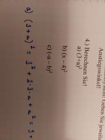 Wie lautet das Binom für diese Formel?