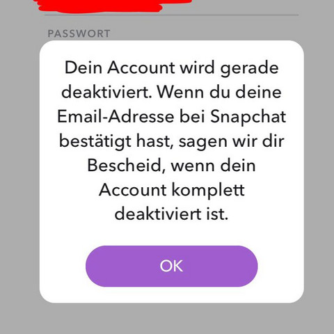 Dort kommt dann sowas wenn ich mich anmelden will
- (Snapchat, Anmeldung)