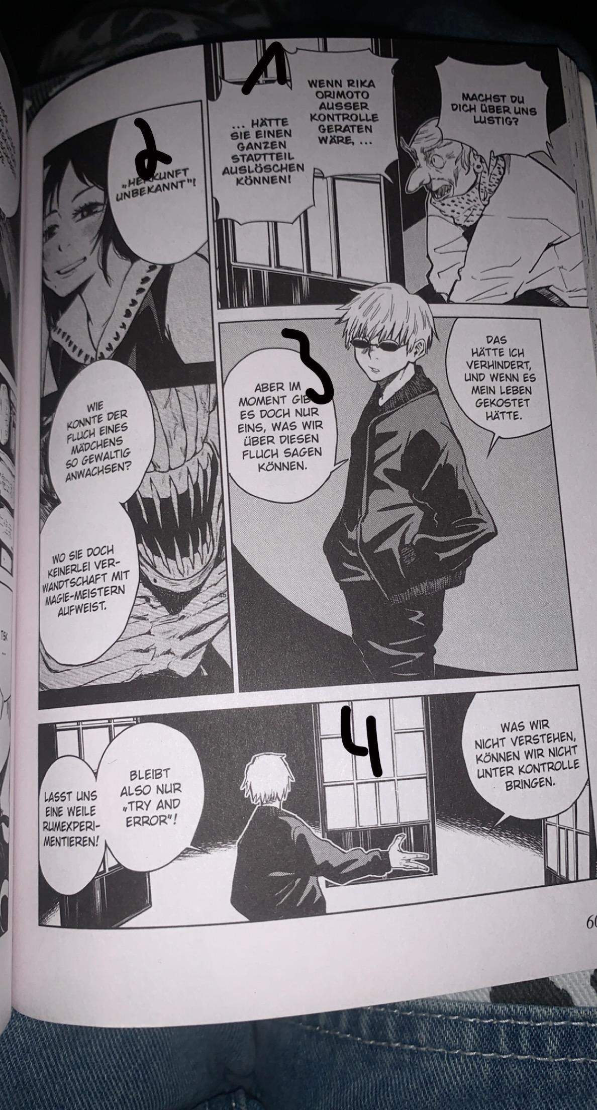 Wie lese ich die 60. Seite von Junutsu Kaisen Band: 0? (Manga, Jujutsu