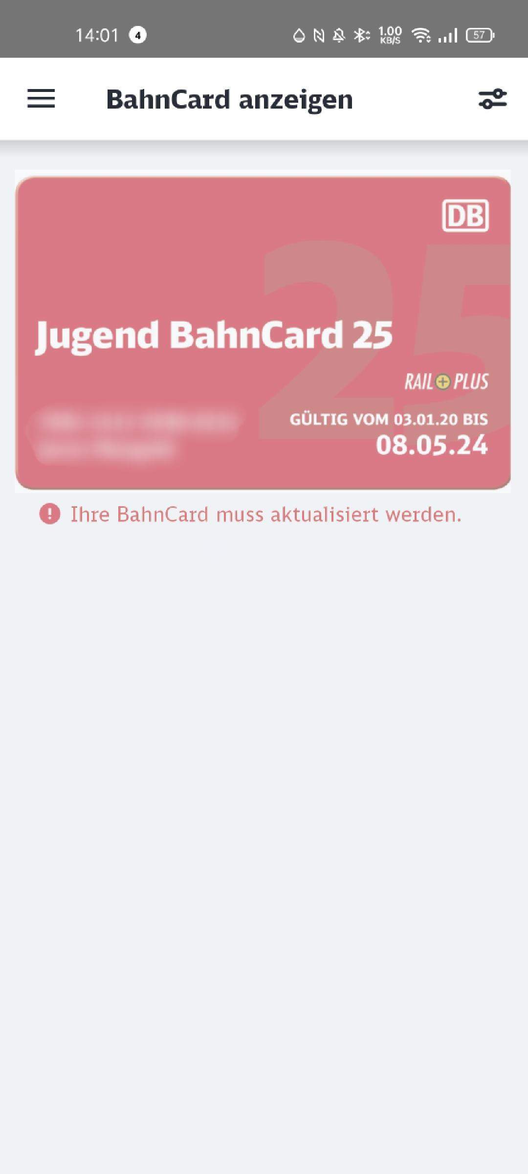 Wie lösche ich meine Bahncard aus der DB App? (Bahn, Deutsche Bahn