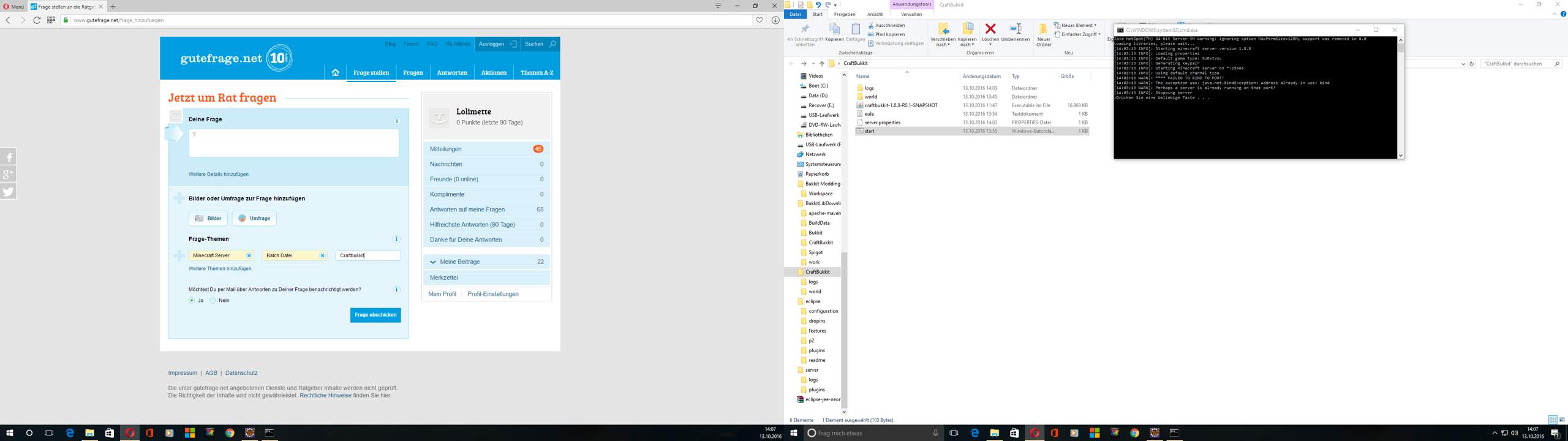 Wie lösche ich meinen vorhandenen localhost Server? (Minecraft Server ...
