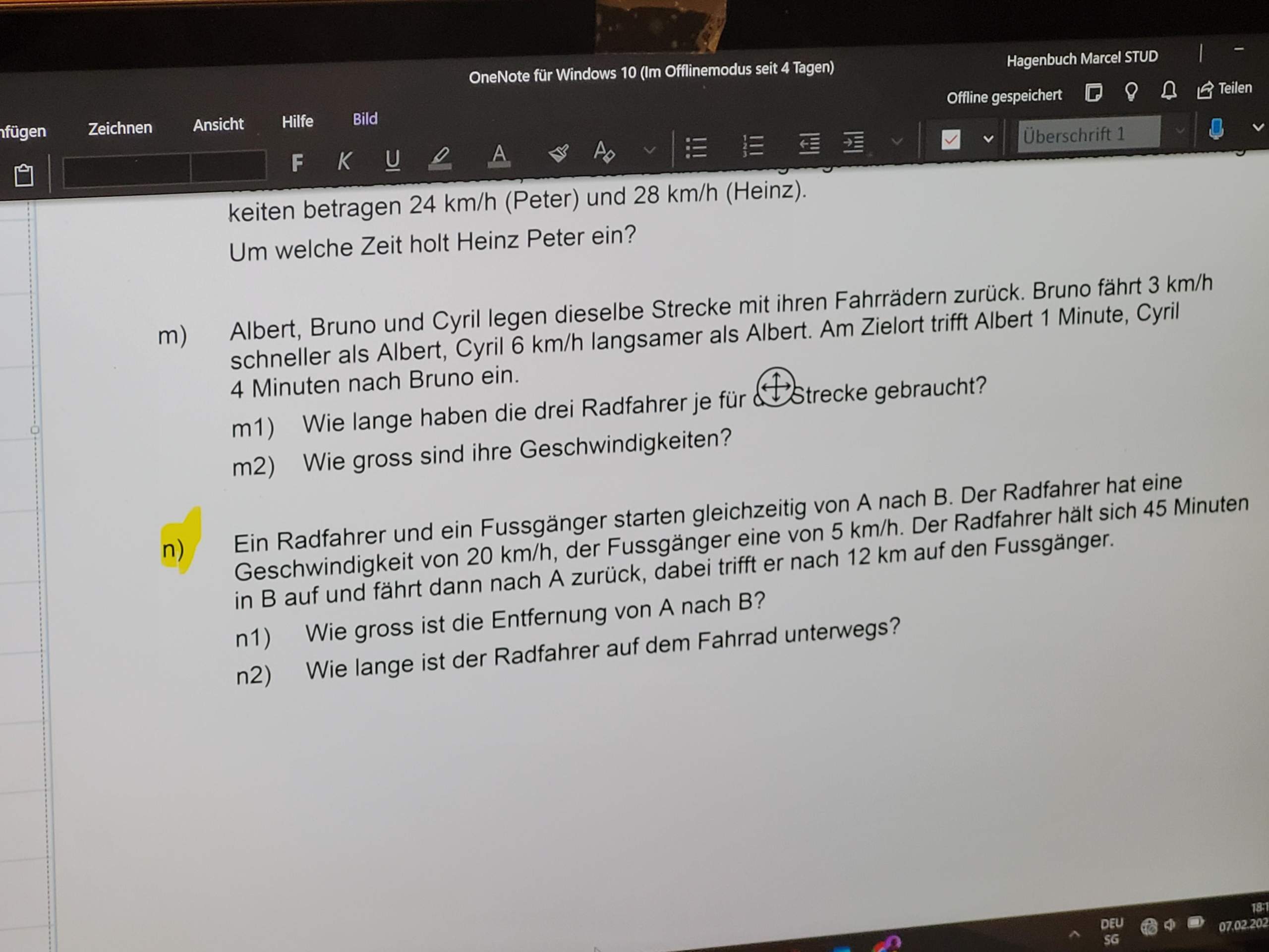 Wie löse ich diese Aufgabe? (Funktion, rechnen, Gleichungen)