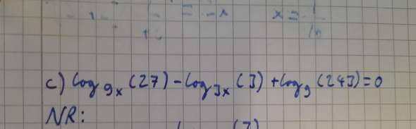 Wie löse ich diese Gleichung nach x aus?