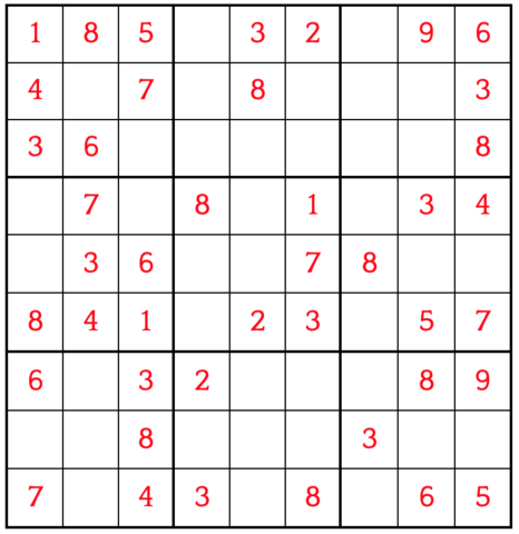Wie löst man dieses Sudoku eindeutig ohne zu raten?