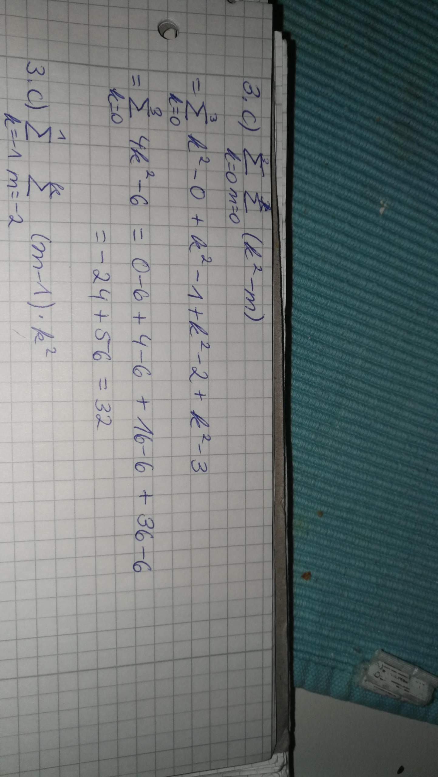 Wie löst man eine Doppelsumme auf? (Mathematik, Gleichungen, Ausrechnen)