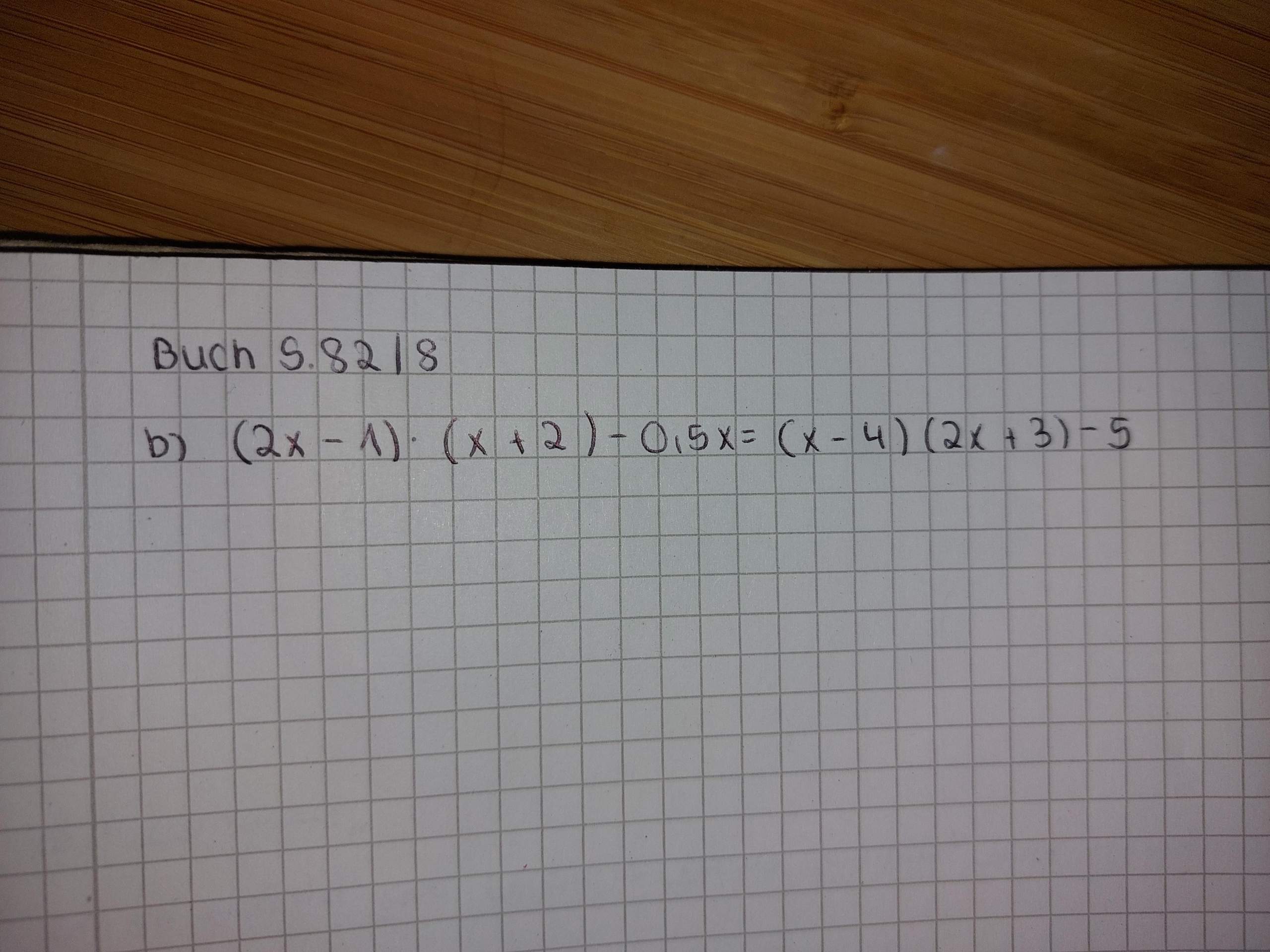 Wie löst man hier die Klammer auf? (Schule, Mathematik, Gleichungen)