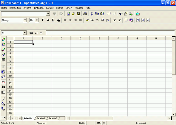Wie mache ich bei OpenOffice eine ZWEISPALTIGE Tabelle? (GFS, schwer, Zweispaltig)
