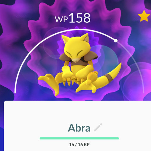 Pokémon Go - Abra - (Pokemon, Go, größer-machen)