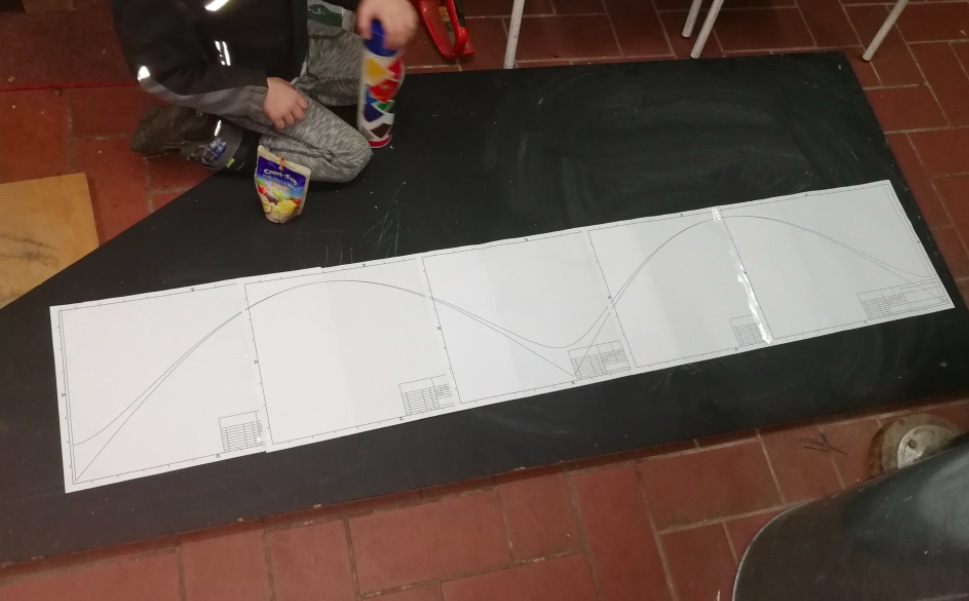 wie macht man so eine Linie? (Ein Rohr wird gerade auf ein ...