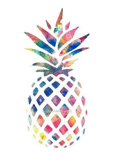 Wie malt/ gestaltet man so ein Ananas Bild ? (Design, Art)