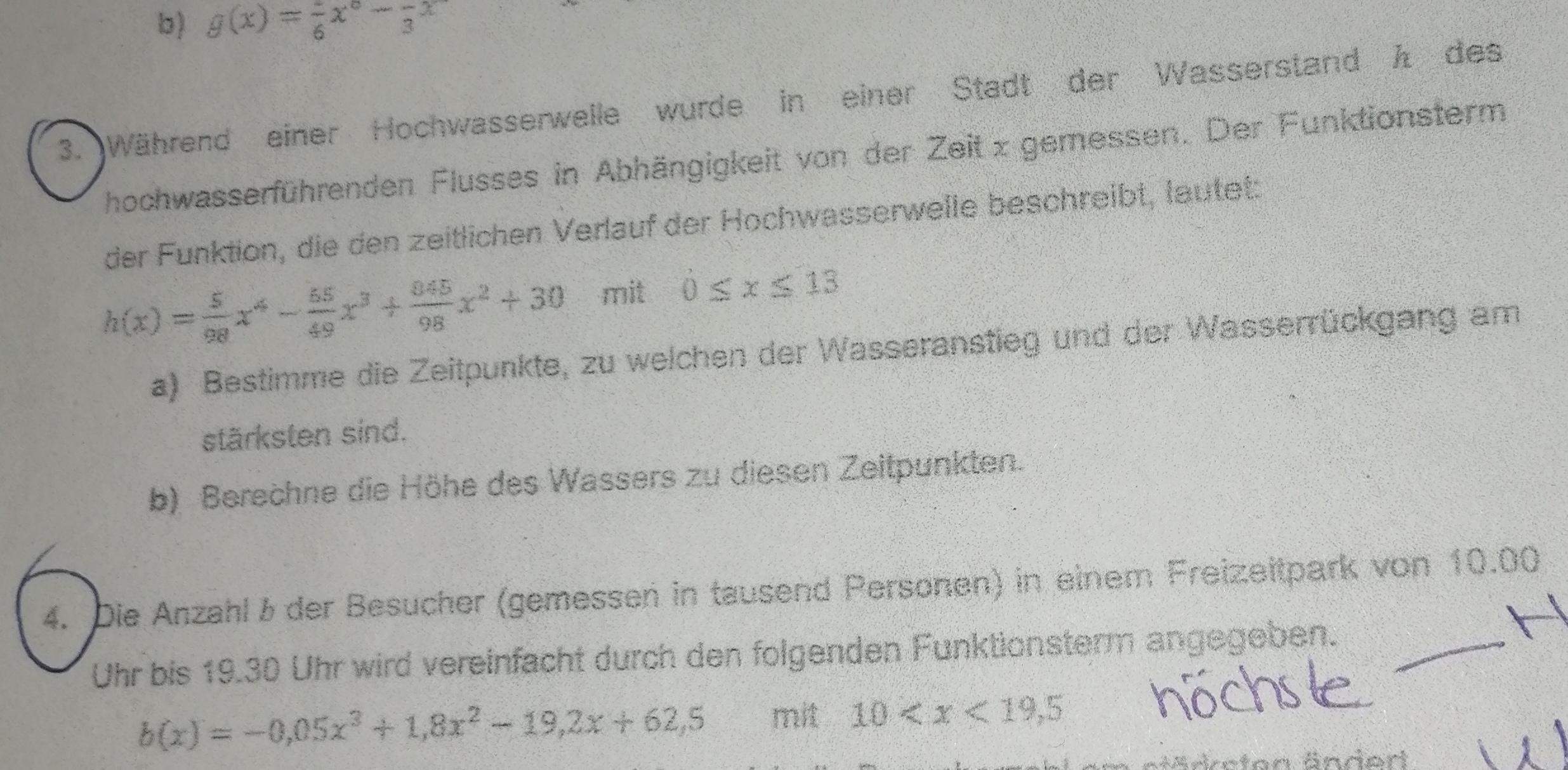 Wie Muss Ich Aufgabe B Berechnen? (rechnen, Funktion, Gleichungen)