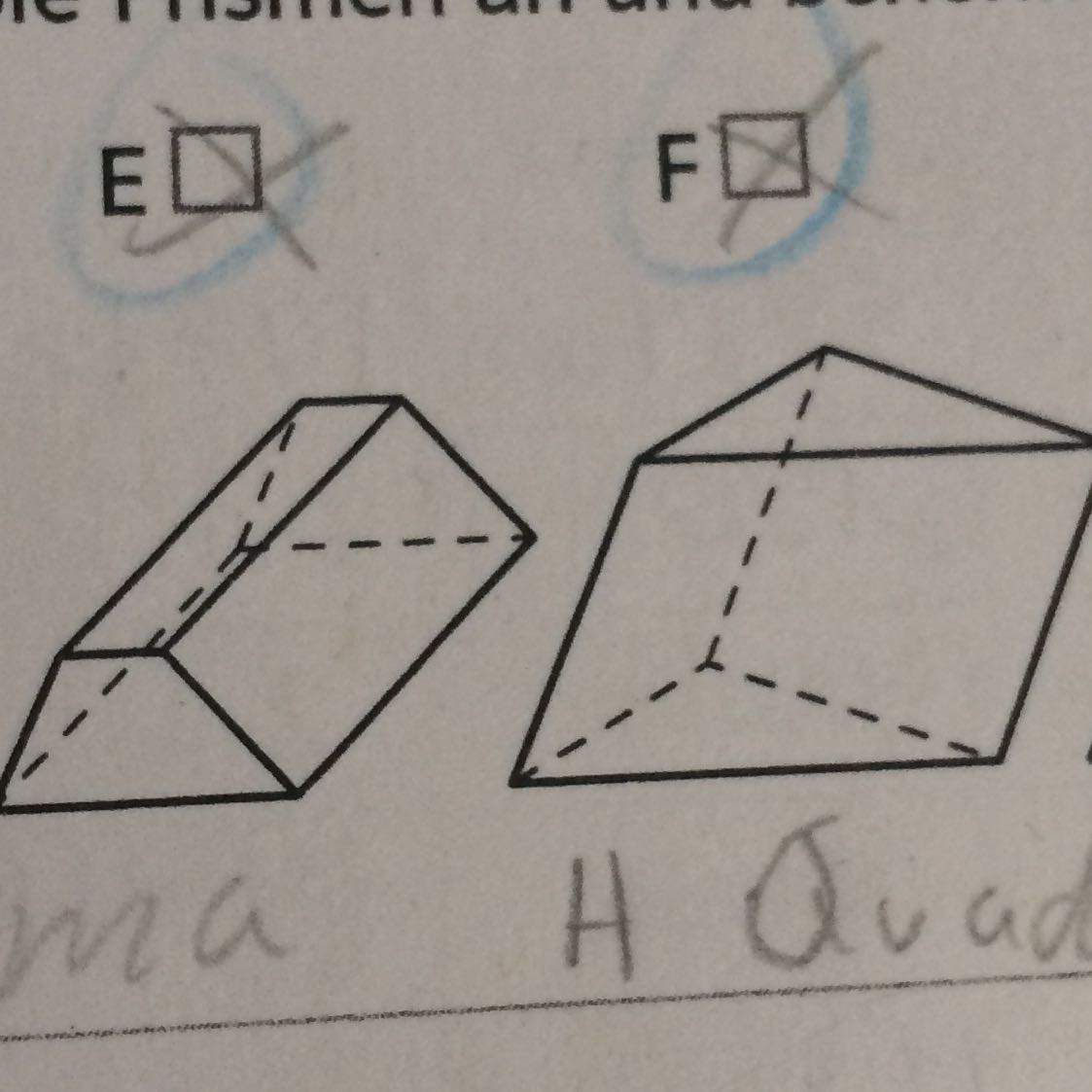Wie nennt man diese Prismen? (Schule, Mathematik, Lernen)