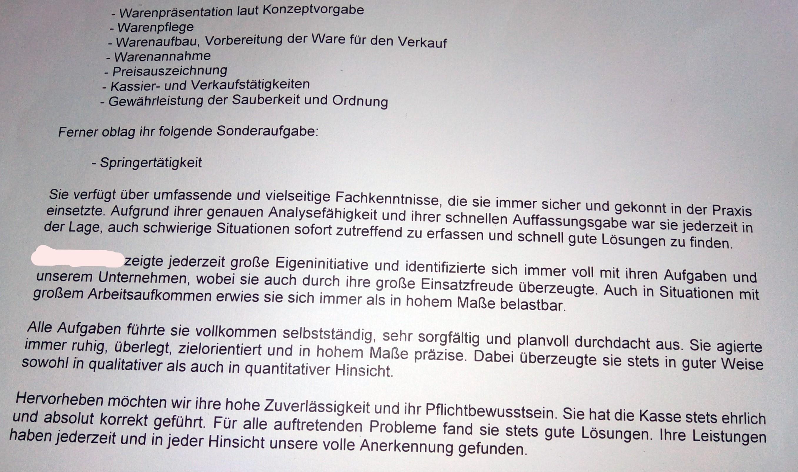 Wie positiv ist mein Arbeitszeugnis zu bewerten? (Ausbildung und