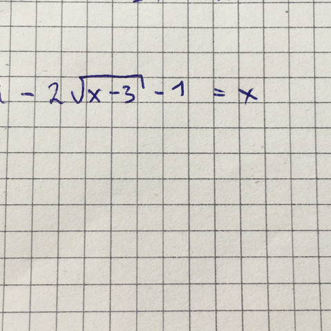 Diesen Term soll ich quadrieren und je nach dem nach x auflösen was ja schon ist - (Mathematik, pq-Formel, quadrieren)