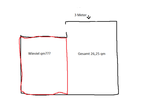 Wie rechne ich das aus wieviel QM² ist das? (berechnen)