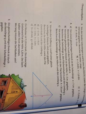 Wie rechne ich die Höhe eines gleichseitigen Dreiecks aus?