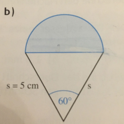 Wie rechne ich den Flächeninhalt der blauen Fläche aus ? - (Mathe, Formel, Dreieck)