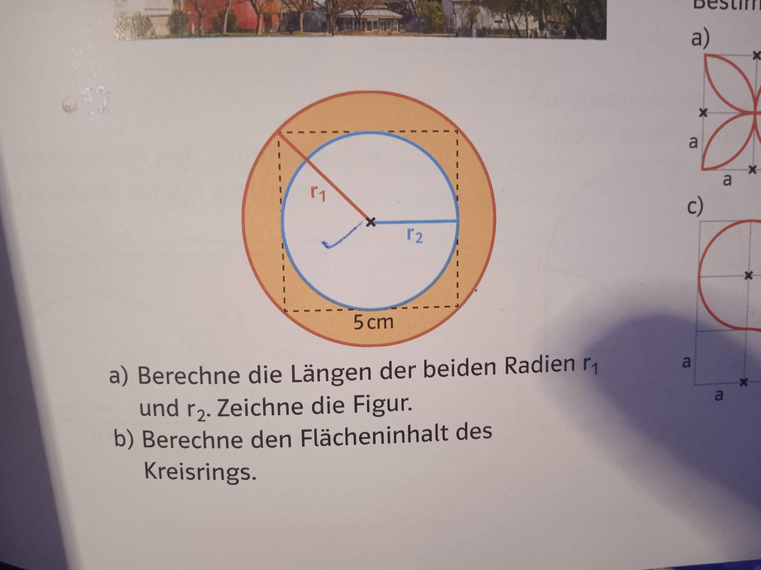 Wie rechne ich R1 aus Kreisring? (Mathematik, Formel)