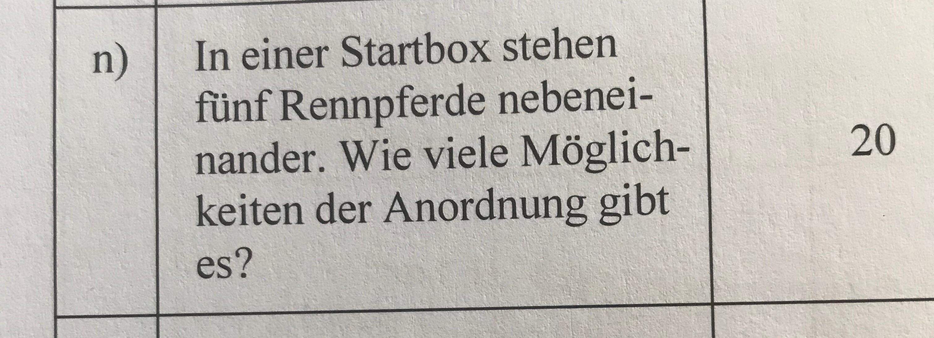 Wie rechnet man die Anzahl der Möglichkeiten aus? (Mathe, Mathematik