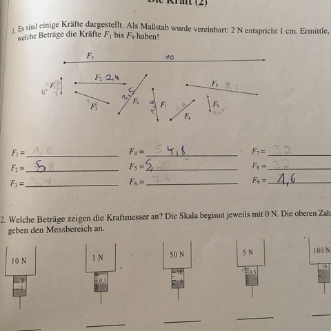 1. Aufgabe  - (Schule, Physik, Lernen)