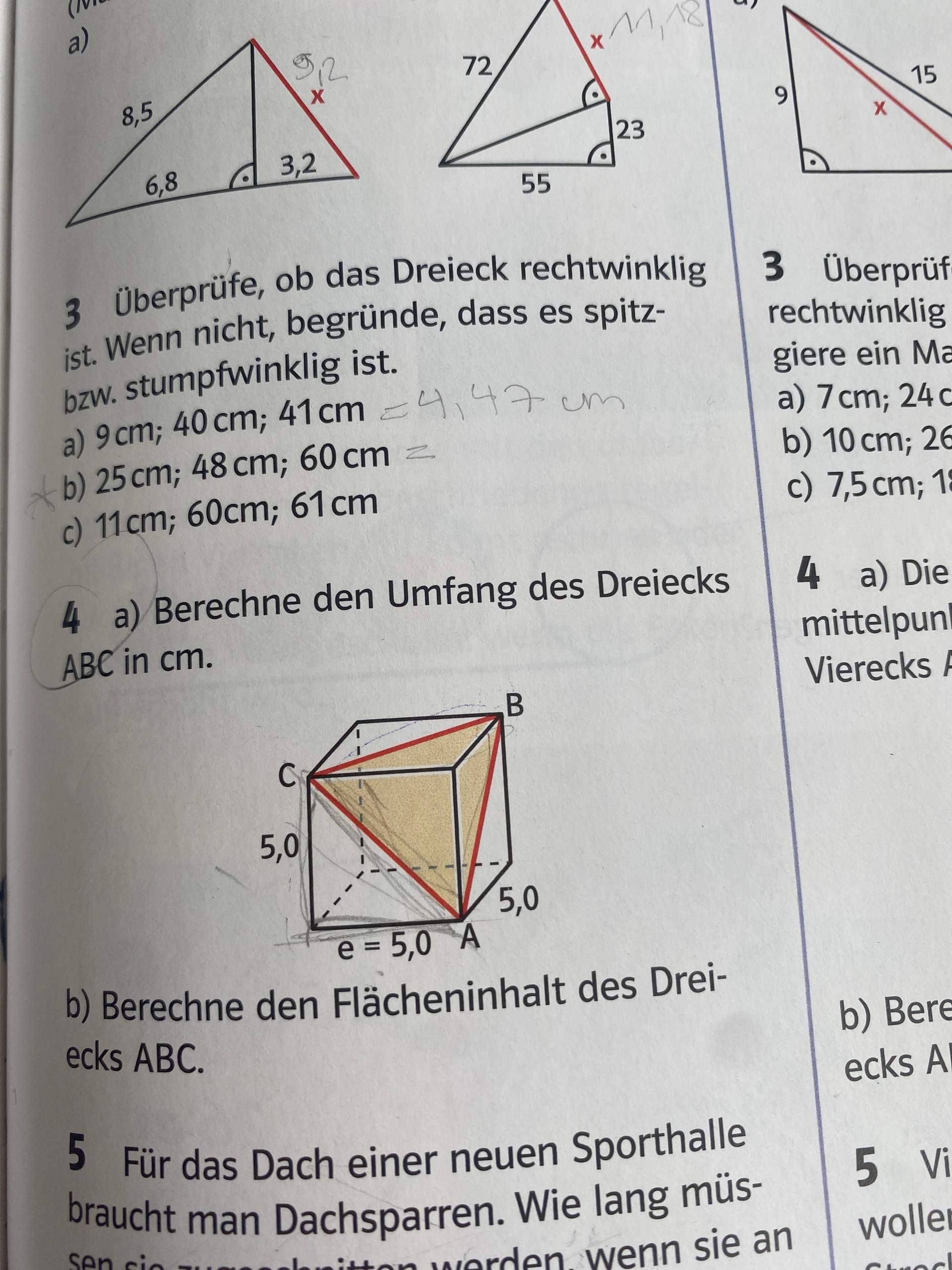 Wie Berechnet Man Die Oberfläche Eines Würfels Wie berechnet man die Fläche eines Dreiecks in einem Würfel? (rechnen