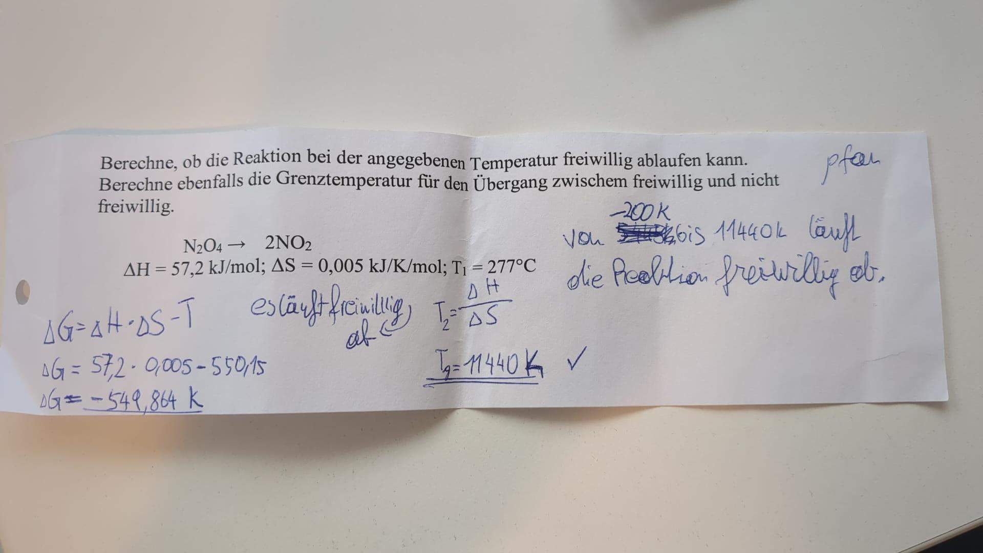 Wie Rechnet Man Hier Die untere Grenztemperatur Aus Chemie Formel wie-rechnet-man-hier-die-untere-grenztemperatur-aus-chemie-formel