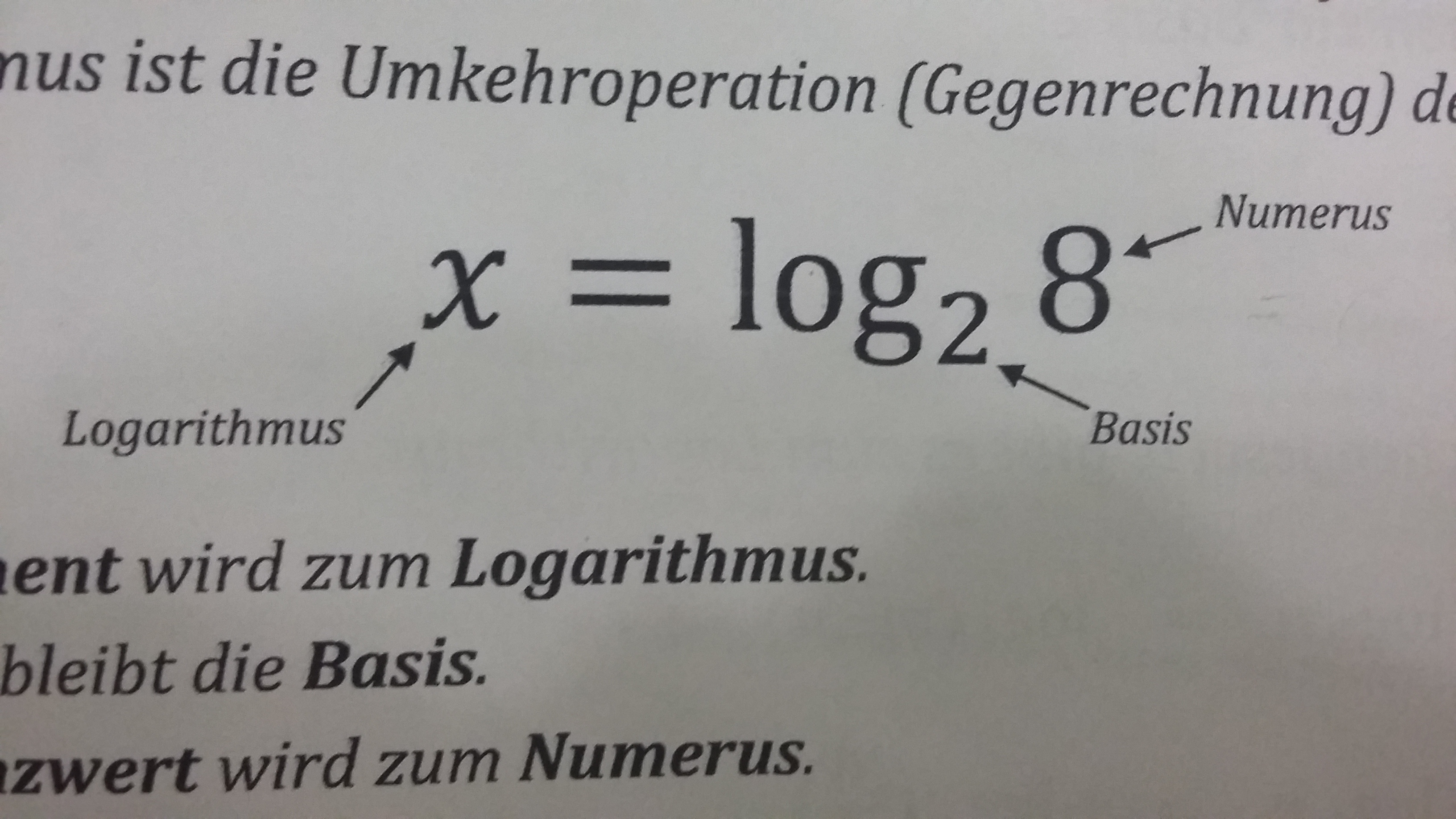 Wie Rechnet Man Mit Den Logarithmus? (Mathe, Mathematik, Log)