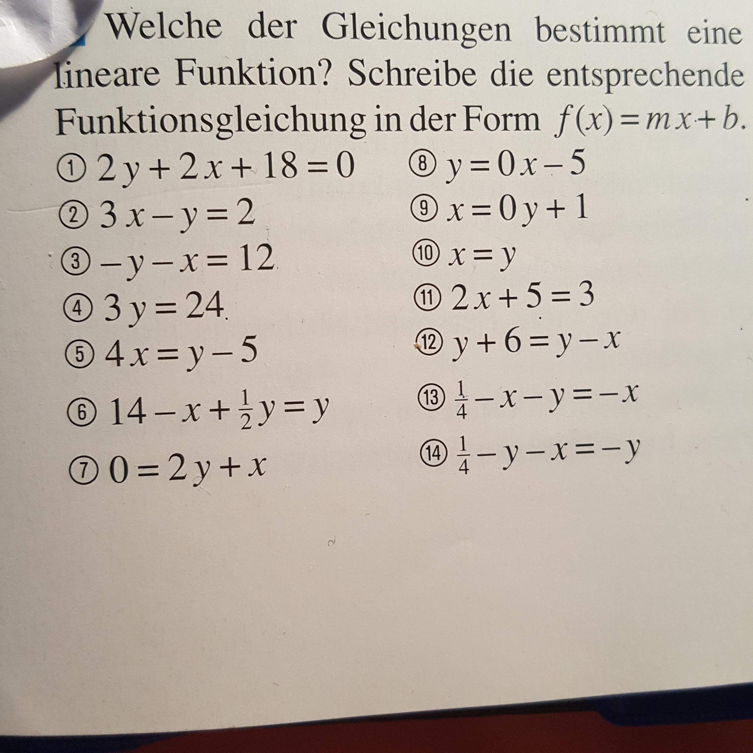 Wie Rechnet Man Solche Gleichungen Mit F(x)=m.x+B? (Schule, Mathematik ...