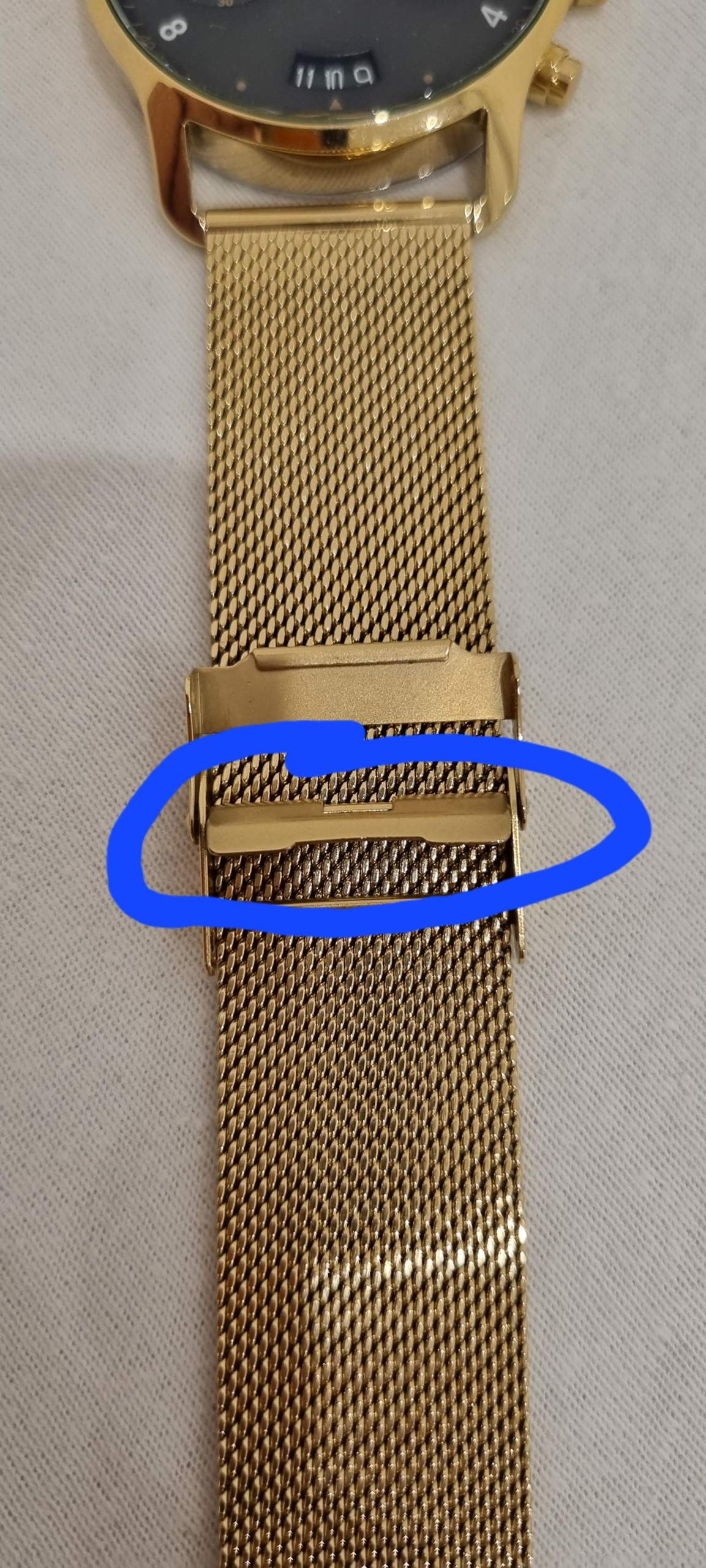 Wie schließe ich den Schließmechanismus der Uhr? (Armbanduhr, Uhrmacher)