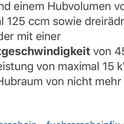 Wie schnell darf man fahren (A1)? (Gesetz, Führerschein, Motorrad)