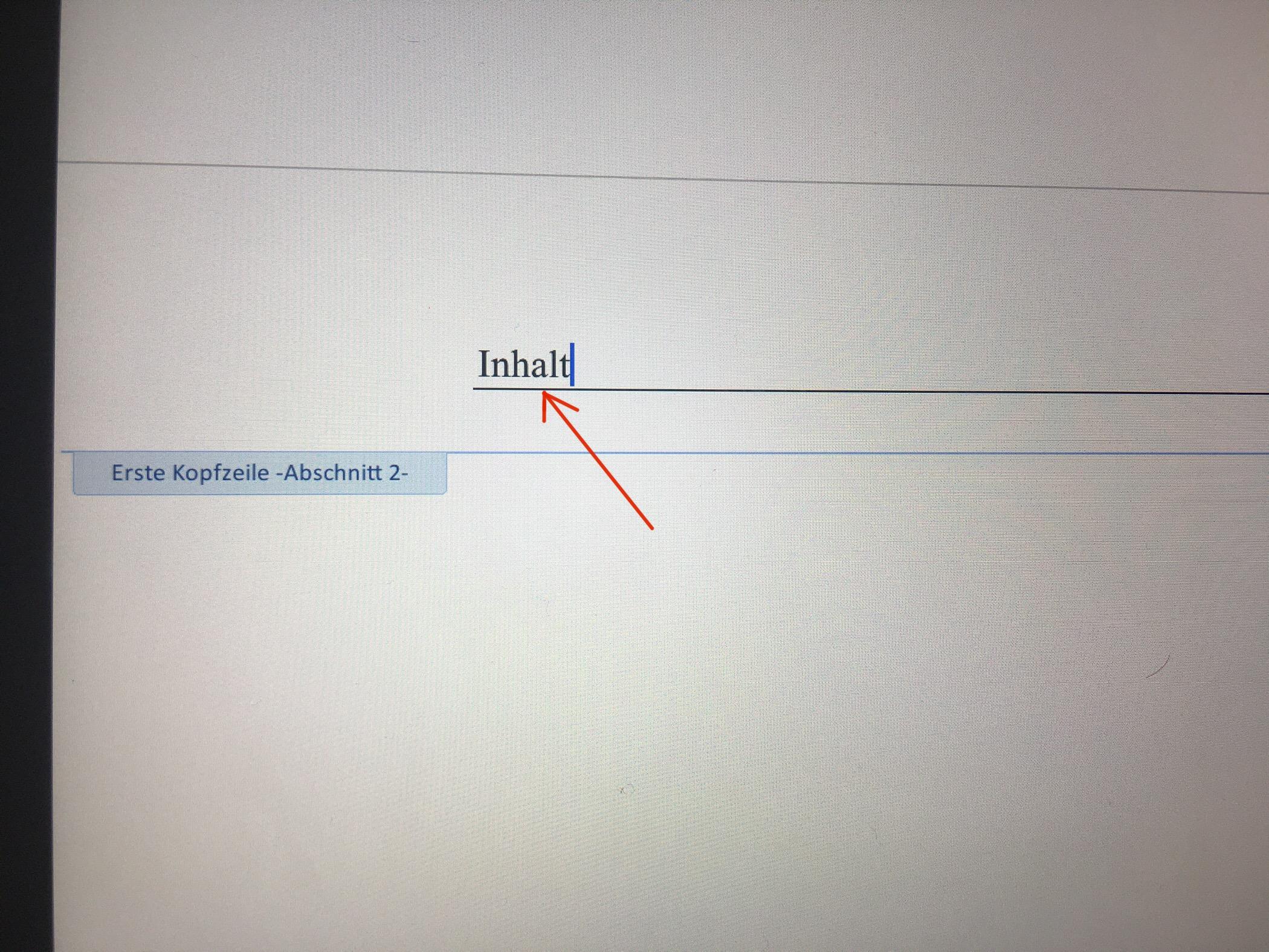 Wie schreibt man diese Linie unter Kopfzeilen bei Microsoft Word