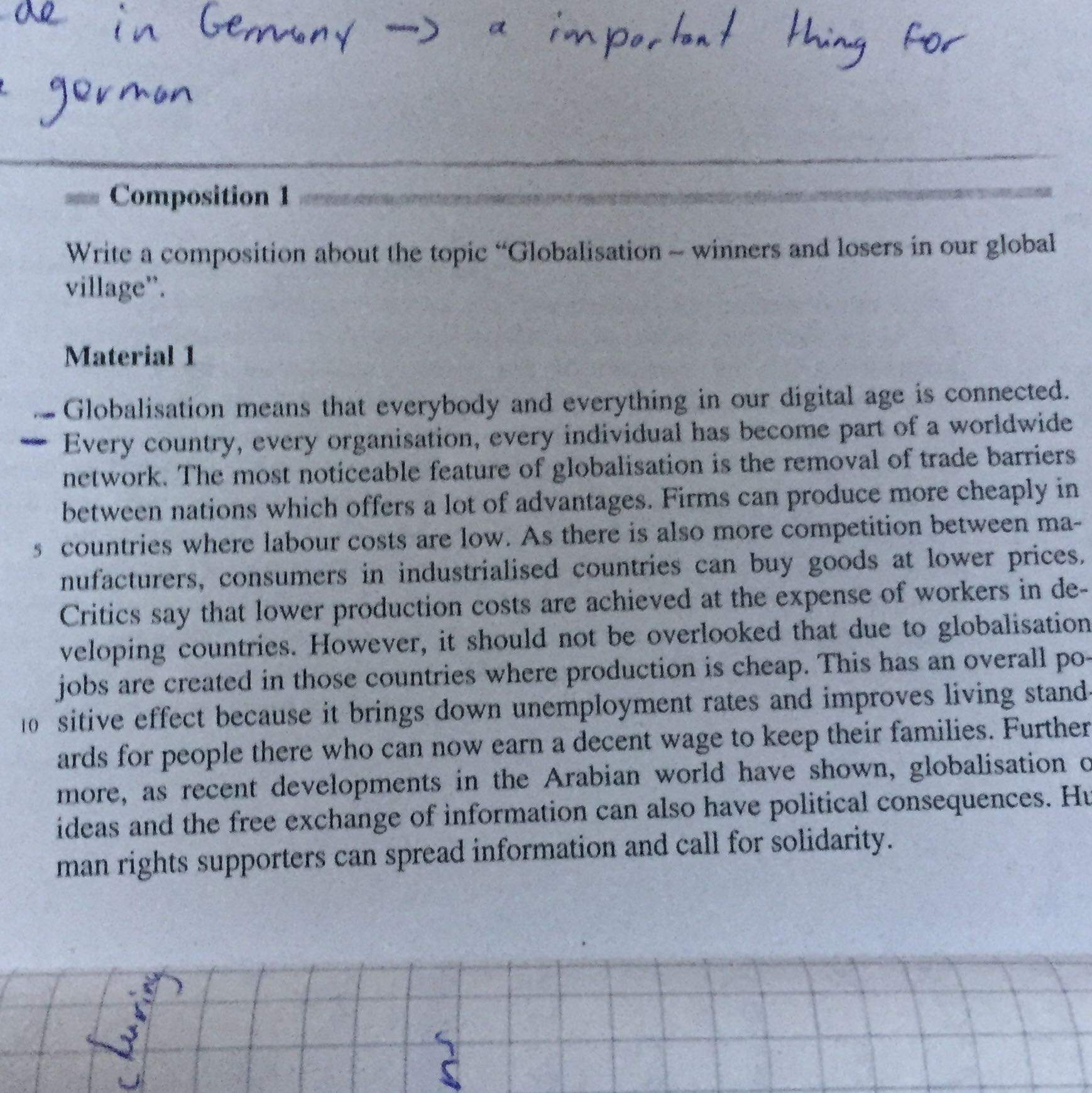 Wie schreibt man eine Composition (Textgebundene Intepretation Wie schreibt man eine Composition (Textgebundene Intepretation