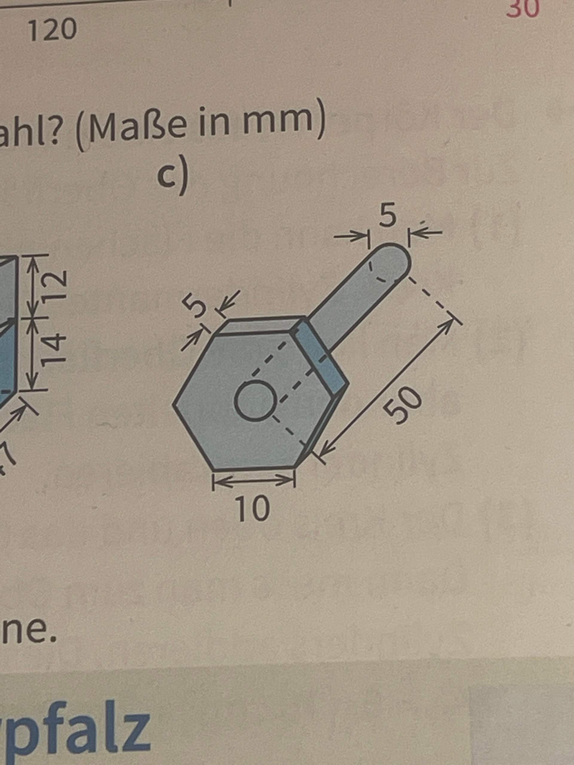 Wie Schwer Sind Die Werkstpcke Aus Stahl (Maße In Mm)? (rechnen ...