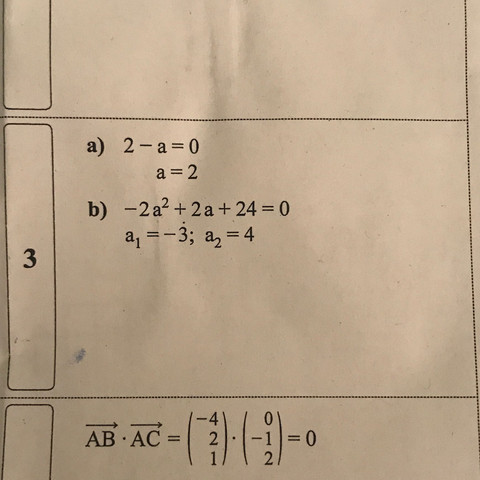 Lösung  - (Schule, Mathematik, Vektoren)