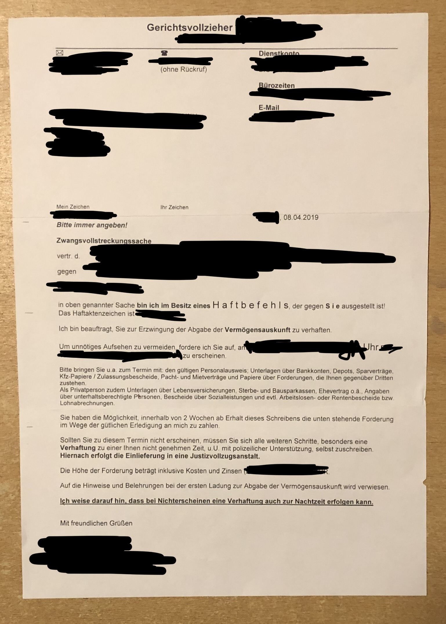 Wie sieht die aktuelle Rechtslage im Bezug auf die Abgabe der vermögensauskunft aus? (Recht ...