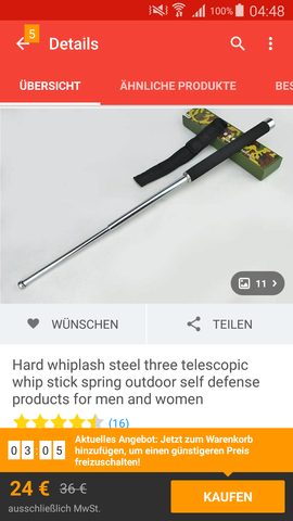 Schlagstock - (Freizeit, Gesetz, Waffen)