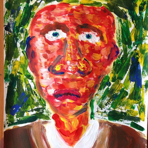 Expressionistisches Portrait - (Bilder, Kunst, Farbe)