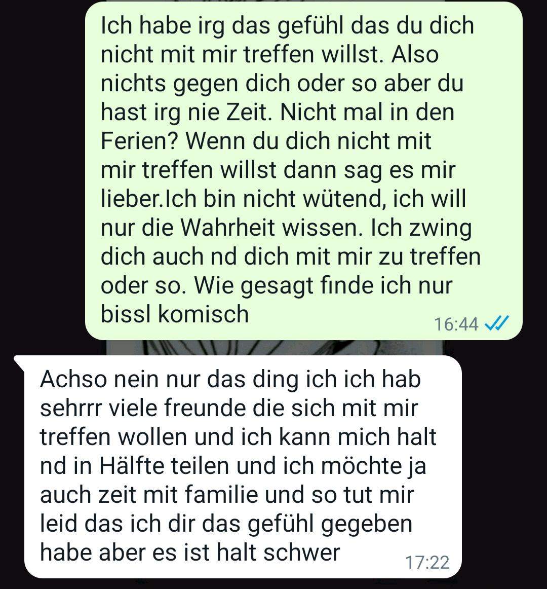 Sie Verschiebt Treffen Und Doch Interesse Wie soll ich antworten?Hat sie doch noch Interesse? (Mädchen, Freundin)