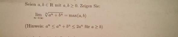 Wie soll ich diese Gleichung (Grenzwerte& Folgen) zeigen?