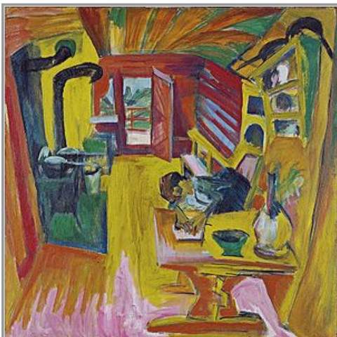 Alpküche von Ernst Ludwig Kirchner - (Schule, Bilder, Kunst)