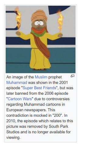 Wie steht ihr dazu, dass die beiden South-Park-Folgen "200" und "201" gebannt sind, weil der Prophet Mohammed darin parodiert wird?