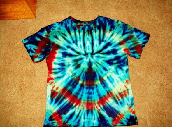 Wie Stelle Ich Dieses Tie Dye Muster Her Mode Farben Shirt