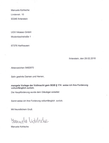 Wie Verfahre Ich Nun Weiter Mit Ugv Inkasso