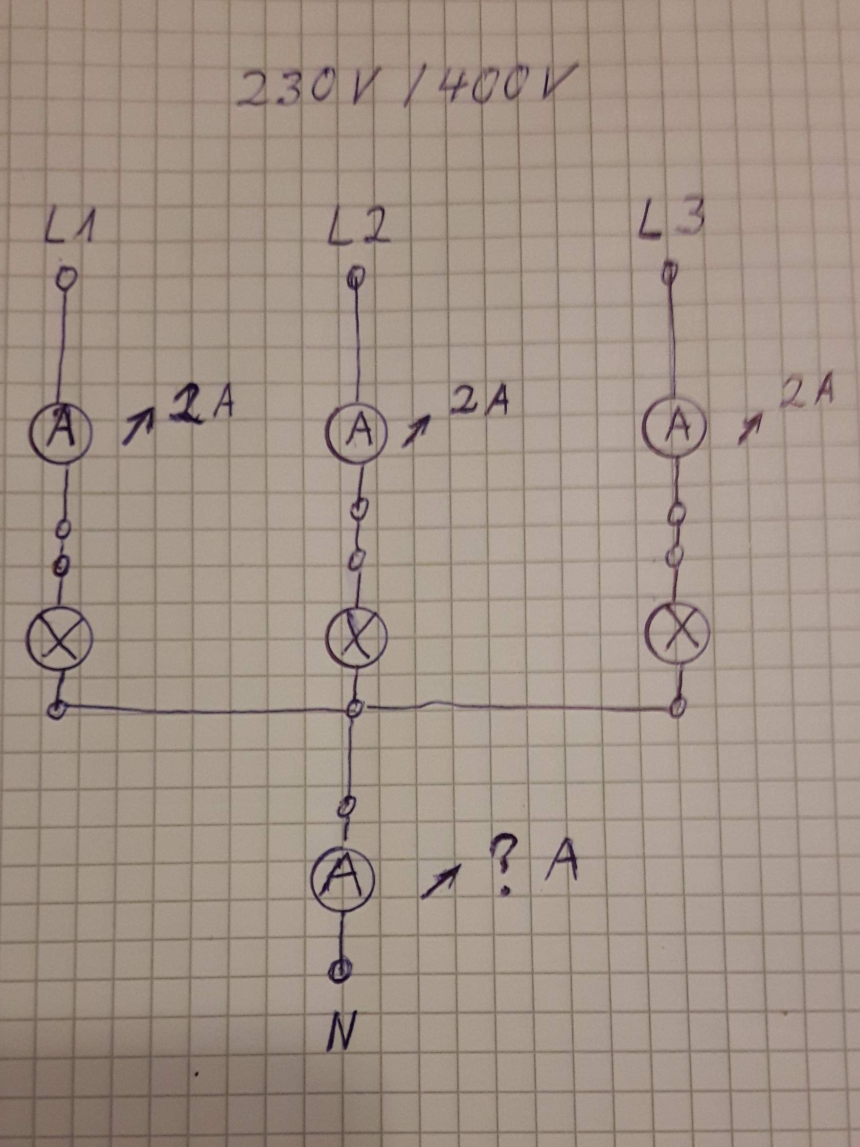 Wie viel Ampere zeigt das Amperemeter an? (Computer, Technik, Technologie)