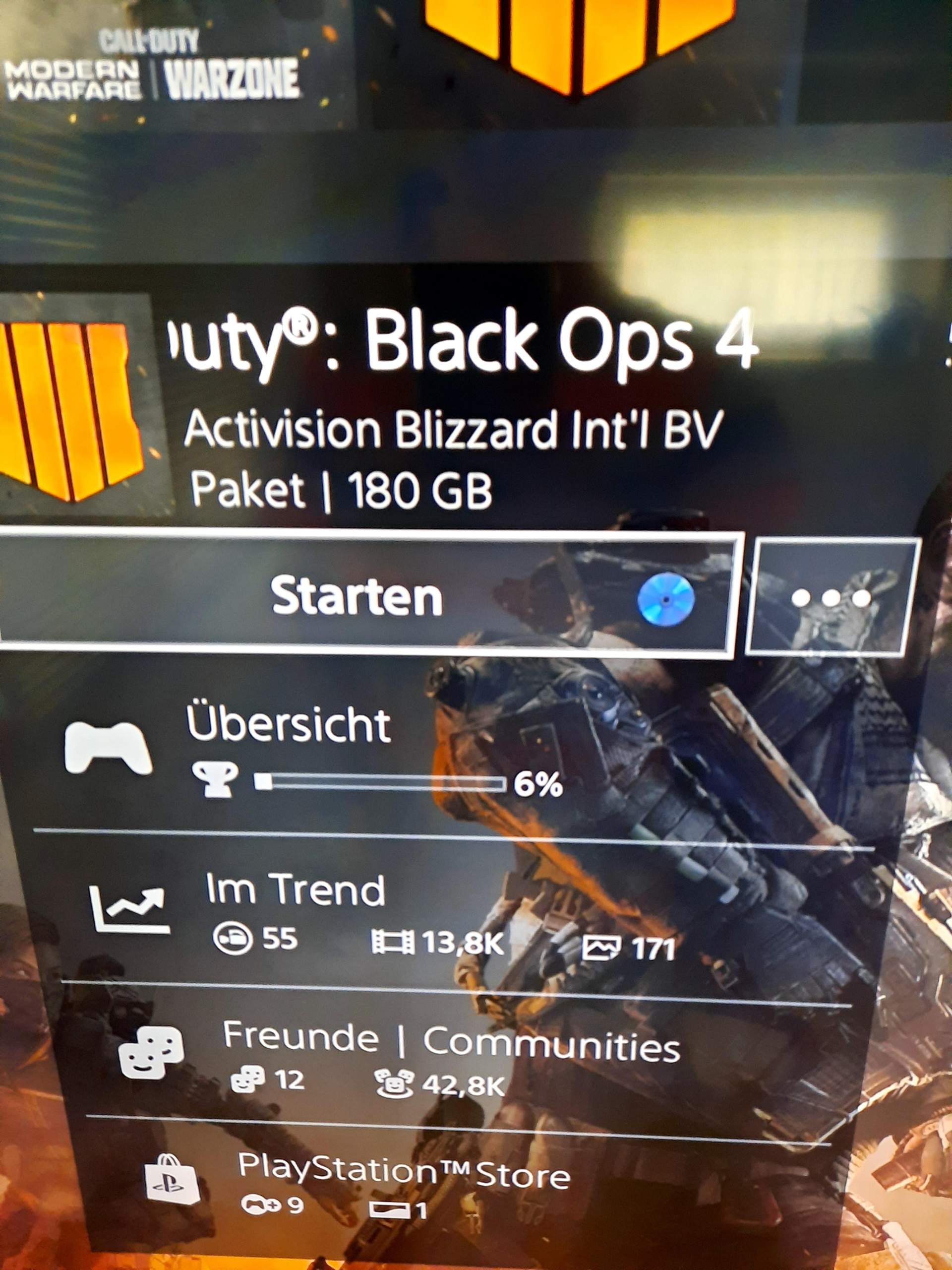 Wie viel GB hat Black Ops 4?