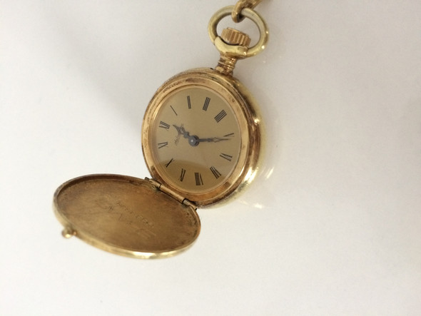 Wie viel ist diese 585 gold taschenuhr wert? (Finanzen, Schmuck)